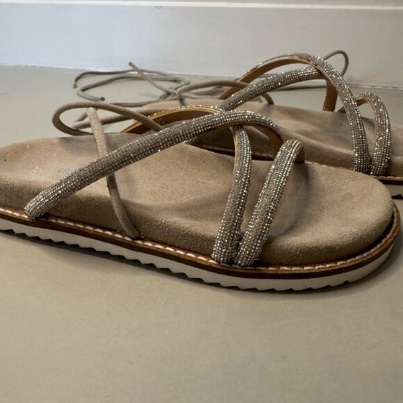 G Fusion Rhinestone Wrap Sandals - Size 7 | Italian-Made - Picture 5 of 14